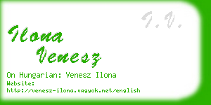 ilona venesz business card